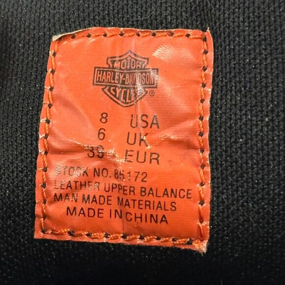 Harley-Davidson Women's Black Leather Biker Boots‎ Size 8 - Picture 5 of 6